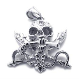 Pendentif Crâne En Titane