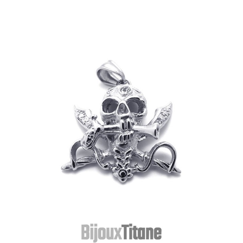 Pendentif Crâne En Titane Pendentif Crâne En Titane