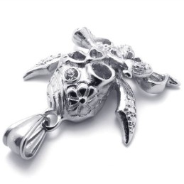 Pendentif Crâne En Titane