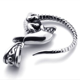 Pendentif En Titane Et Diamant Noir
