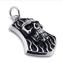 Pendentif Crâne En Titane