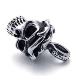 Pendentif Crâne En Titane