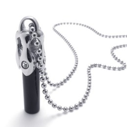 Pendentif En Titane Et Diamant