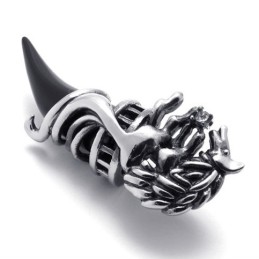 Pendentif En Titane En Corne Noire