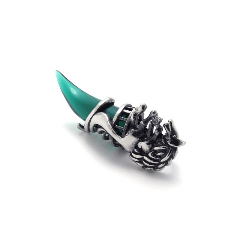Pendentif En Titane En Corne Verte Pendentif En Titane En Corne Verte