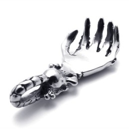 Pendentif En Titane En Forme D'Os De Main
