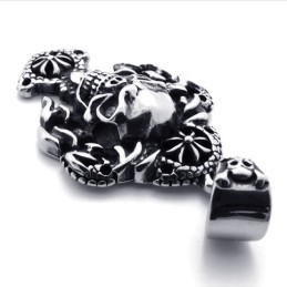 Pendentif Crâne En Titane