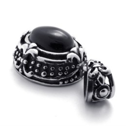 Pendentif En Titane Avec Pierres Précieuses
