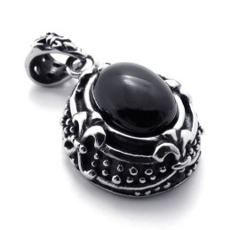 Pendentif En Titane Avec Pierres Précieuses