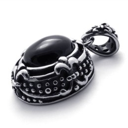 Pendentif En Titane Avec Pierres Précieuses