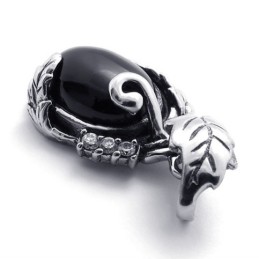 Pendentif En Titane Avec Pierres Précieuses
