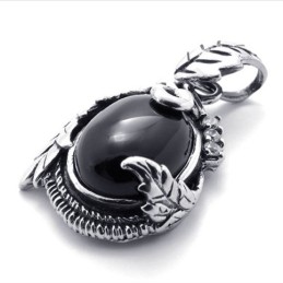 Pendentif En Titane Avec Pierres Précieuses