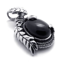 Pendentif En Titane Avec Pierres Précieuses