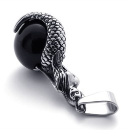 Pendentif En Titane Avec Gemme Sirène