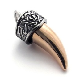 Pendentif En Titane Pour Amoureux Du Café Et De L'Or