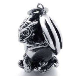 Pendentif Crâne En Titane
