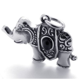 Pendentif Éléphant En Titane