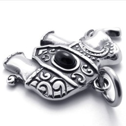 Pendentif Éléphant En Titane