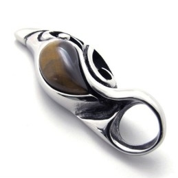 Pendentif En Titane Avec Pierres Précieuses