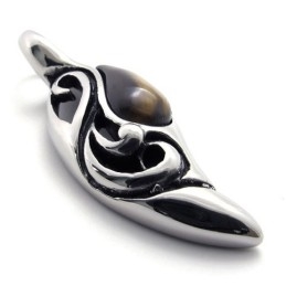 Pendentif En Titane Avec Pierres Précieuses