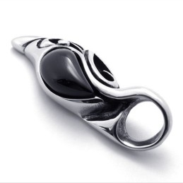Pendentif En Titane Avec Pierres Précieuses