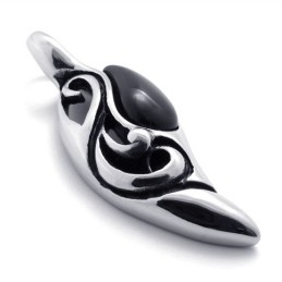 Pendentif En Titane Avec Pierres Précieuses