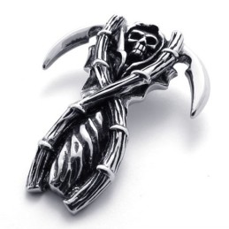 Pendentif En Titane Avec Crâne Fantôme