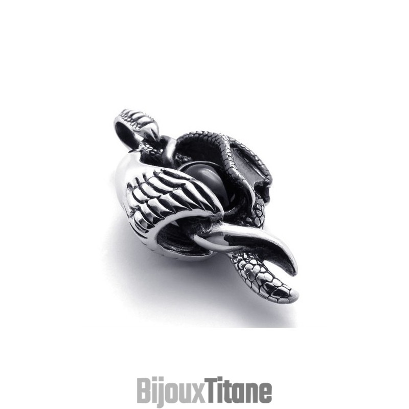 Pendentif En Titane Avec Griffe D'Aile Pendentif En Titane Avec Griffe D'Aile