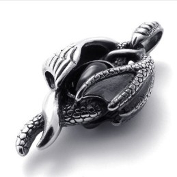 Pendentif En Titane Avec Griffe D'Aile