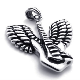 Pendentif Guitare En Titane Wings