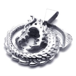 Pendentif Dragon En Titane