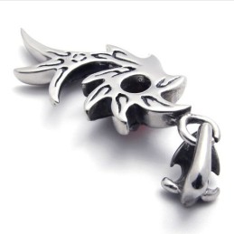 Pendentif Sirène En Titane Et Diamant Noir