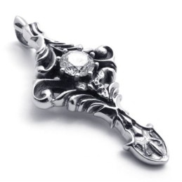 Pendentif En Titane Et Diamant