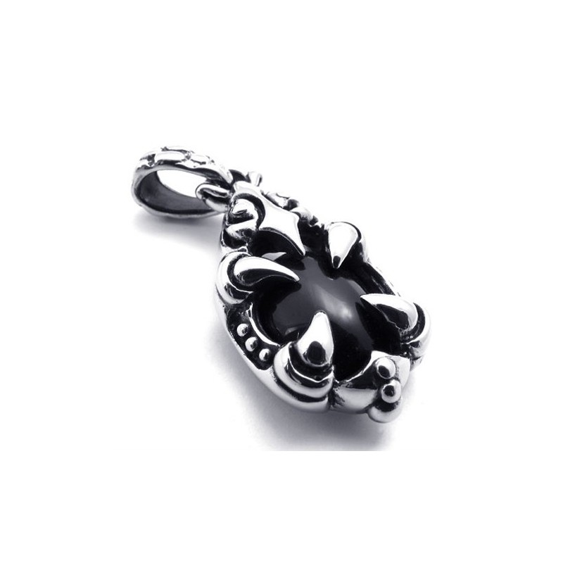 Pendentif En Titane Avec Pierre Précieuse En Forme De Griffe Pendentif En Titane Avec Pierre Précieuse En Forme De Griffe