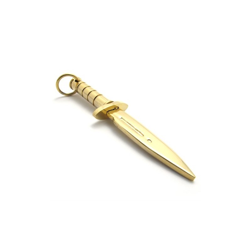 Pendentif En Titane Avec Dague En Or Pendentif En Titane Avec Dague En Or