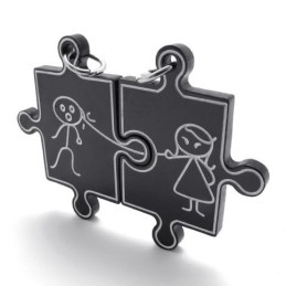 Pendentif En Titane Black Lovers