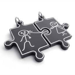 Pendentif En Titane Black Lovers