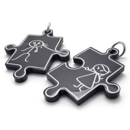 Pendentif En Titane Black Lovers