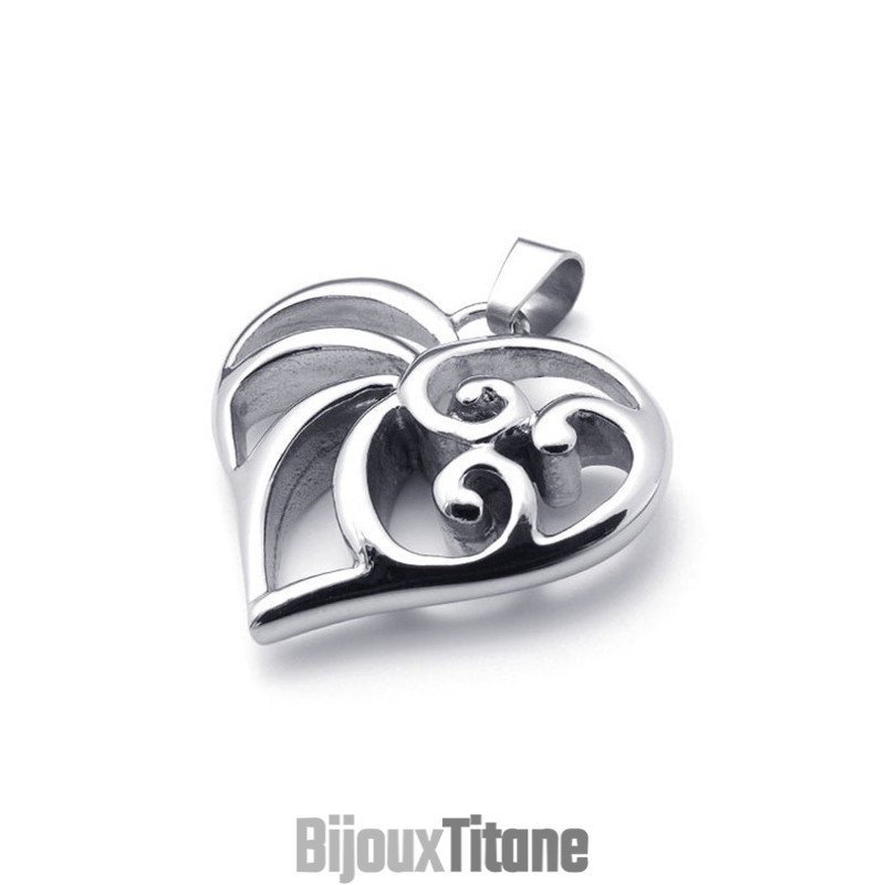 Pendentif Coeur En Titane Pendentif Coeur En Titane