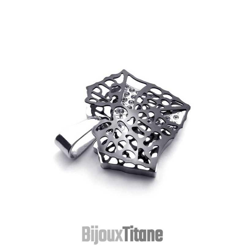 Pendentif En Titane Black Leaf Lovers Pendentif En Titane Black Leaf Lovers