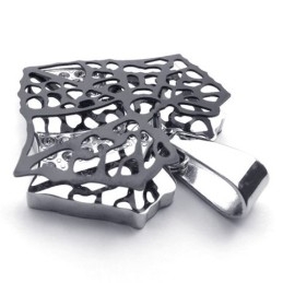 Pendentif En Titane Black Leaf Lovers