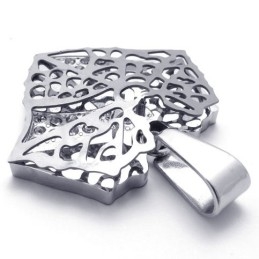Pendentif En Titane À Feuille Creuse