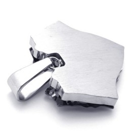 Pendentif En Titane À Feuille Creuse