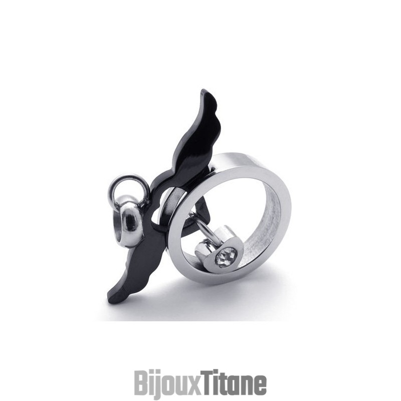 Pendentif Black Angel En Titane