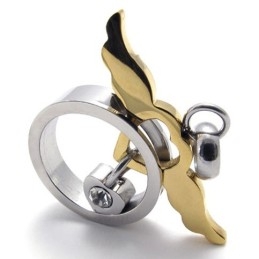 Pendentif Gold Angel En Titane Pour Femme