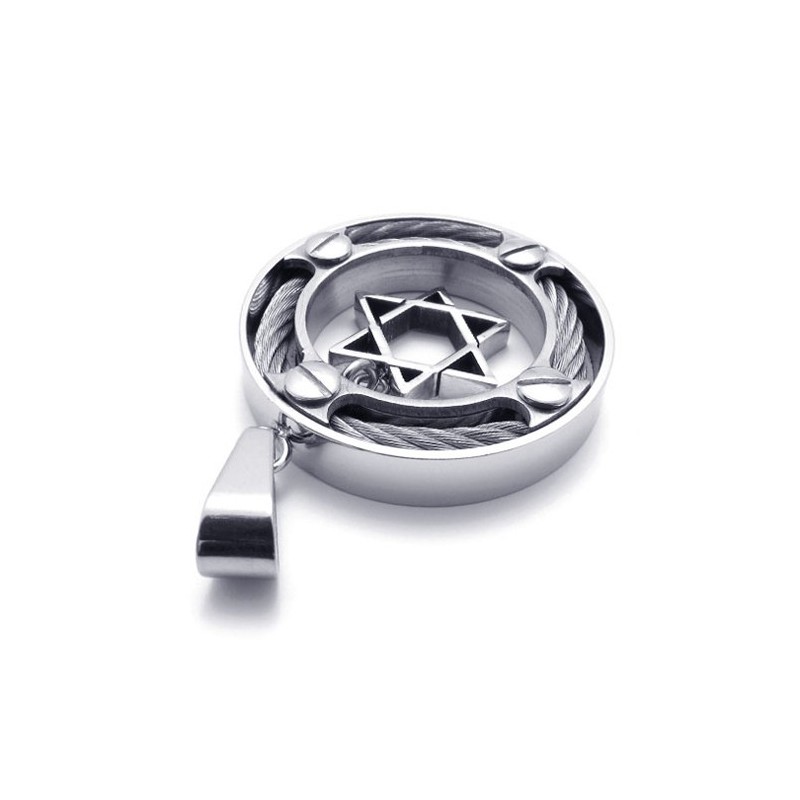 Pendentif En Titane Avec Anneau De Câble Pour Amoureux Pendentif En Titane Avec Anneau De Câble Pour Amoureux