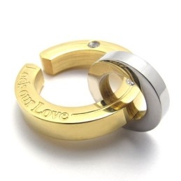 Pendentif En Titane Pour Femme, Amoureux De L'Or
