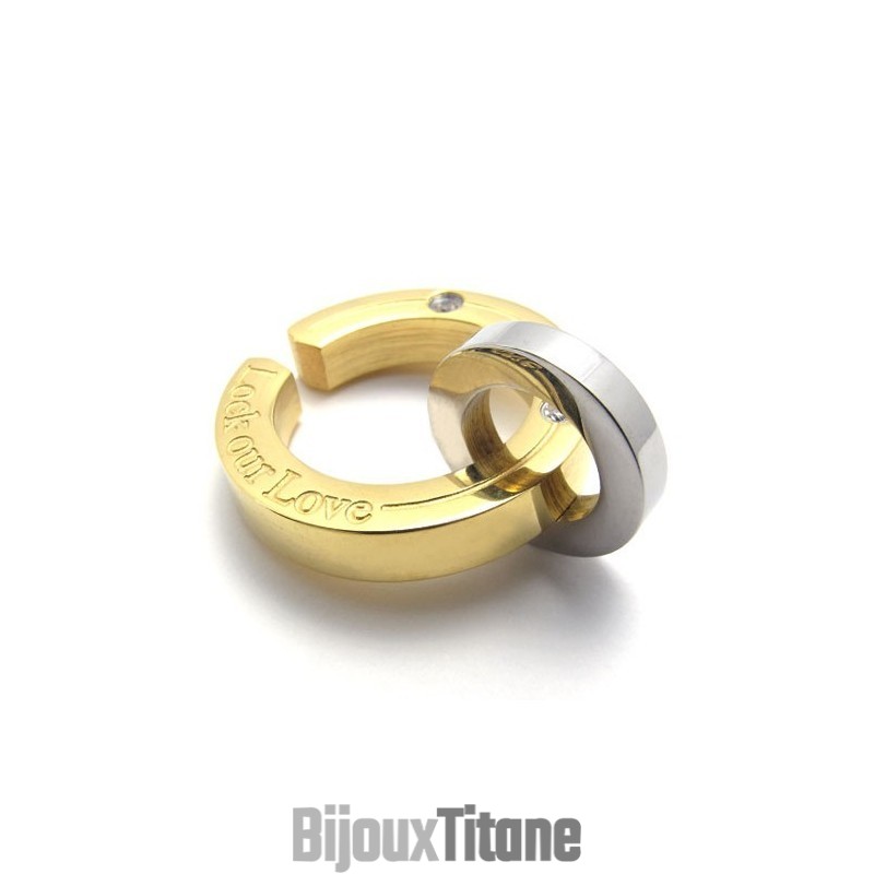 Pendentif En Titane Pour Femme, Amoureux De L'Or