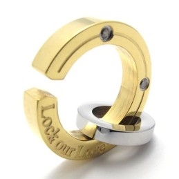 Pendentif En Titane Pour Femme, Amoureux De L'Or