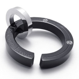 Pendentif En Titane Black Lovers Pour Homme